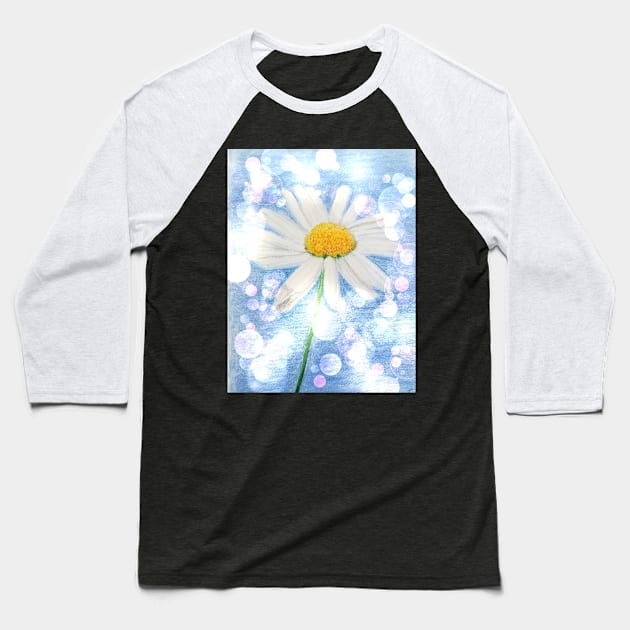 Daisy Baseball T-Shirt by teenamarie23art